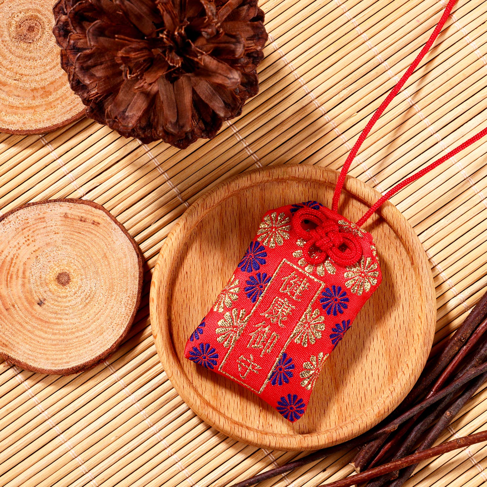 VICASKY Japanese Omamori Lucky Charm Lucky Amulet of Shrine for Health Blessing Bag Hanging Pendant for Family Friend Car Decoration - Image 4