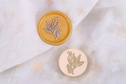 Miniatura 7 de Yoption Sello de cera de reloj de rosa, sello de cera de sellado vintage, cabeza de latón y empuñadura de madera para boda, Navidad, invitaciones,