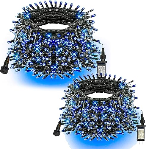 Miniatura 10 de TW SHINE - Cadena de luces de Navidad inteligente que cambia de color para exteriores, 100 m, 1000 LED RGB, luces de Halloween con control remoto y