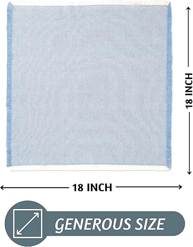 Miniatura 3 de Folkulture Juego de 12 servilletas de tela de algodón, 18 x 18 pulgadas, servilletas de mesa o servilletas de mesa para fiestas, servilletas