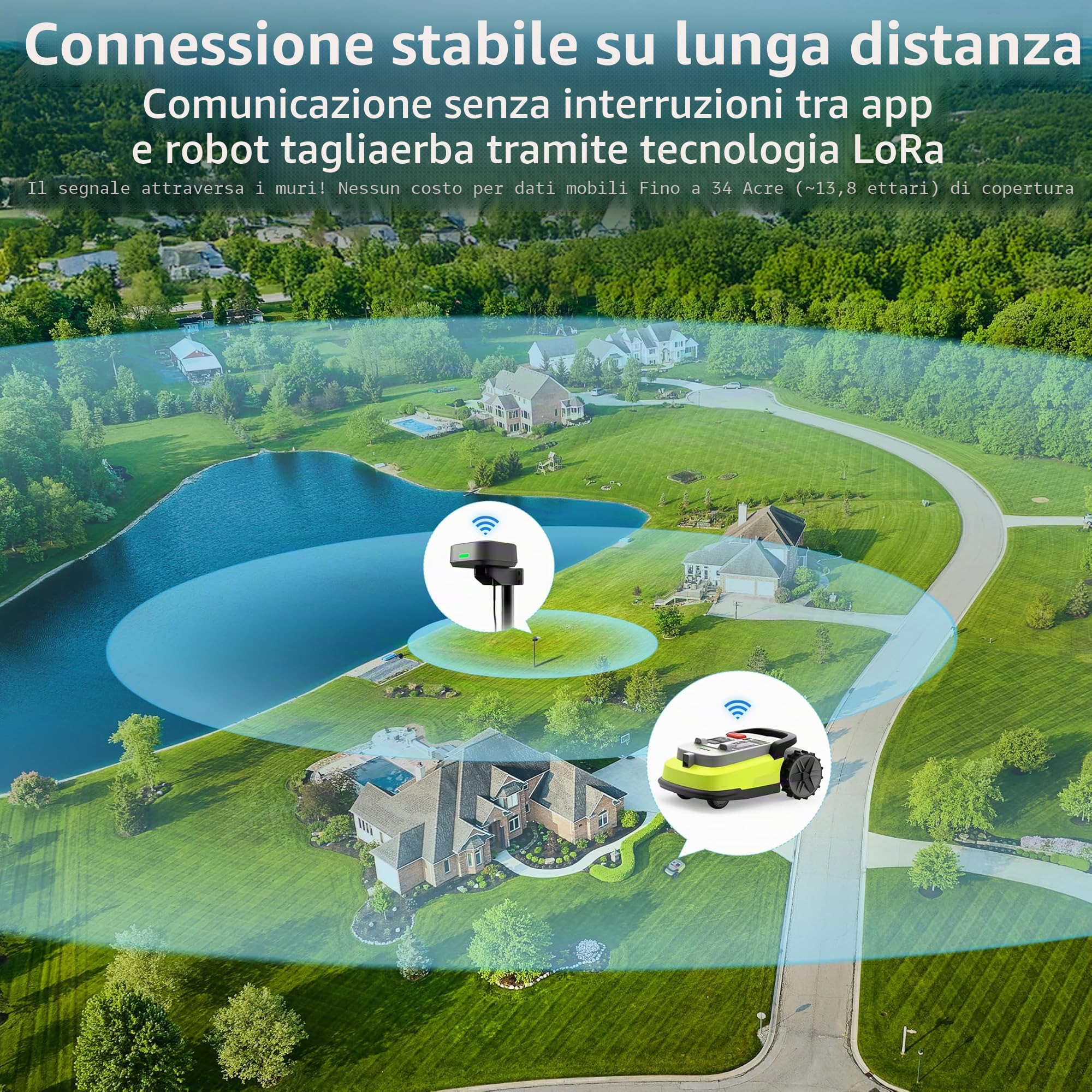 RTK - Stazione di riferimento per robot tosaerba M10