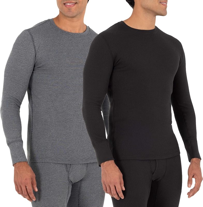 Fruit of the Loom remera interior térmica tipo gofre reciclado para hombre