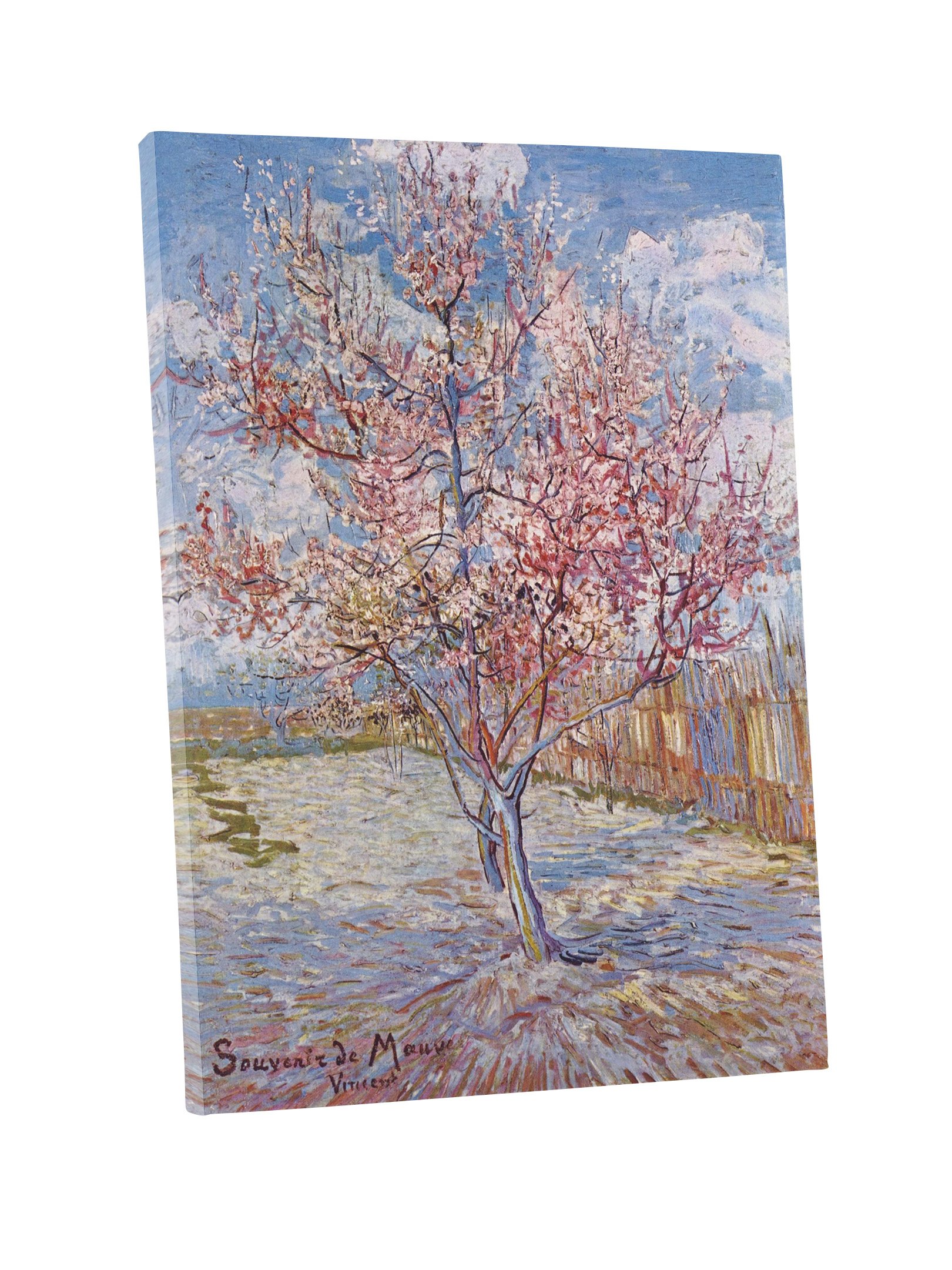 Niwo ART - Pink Peach Tree in Blossom, by Vincent van Gogh - Oil painting Reproductions - Giclee Canvas Prints Wall Art for Home Decor, Stretched and