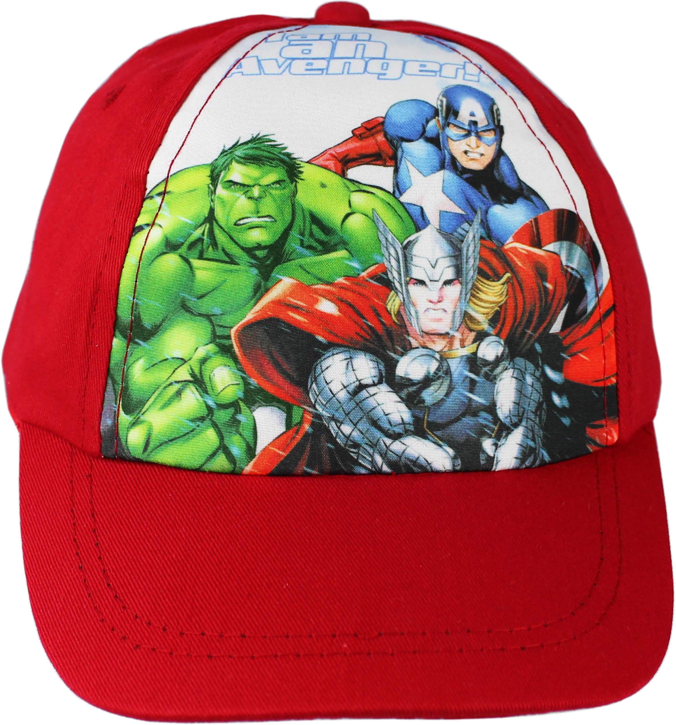 Boy's Marvel Avengers Superheroes Summer Baseball Cap Red