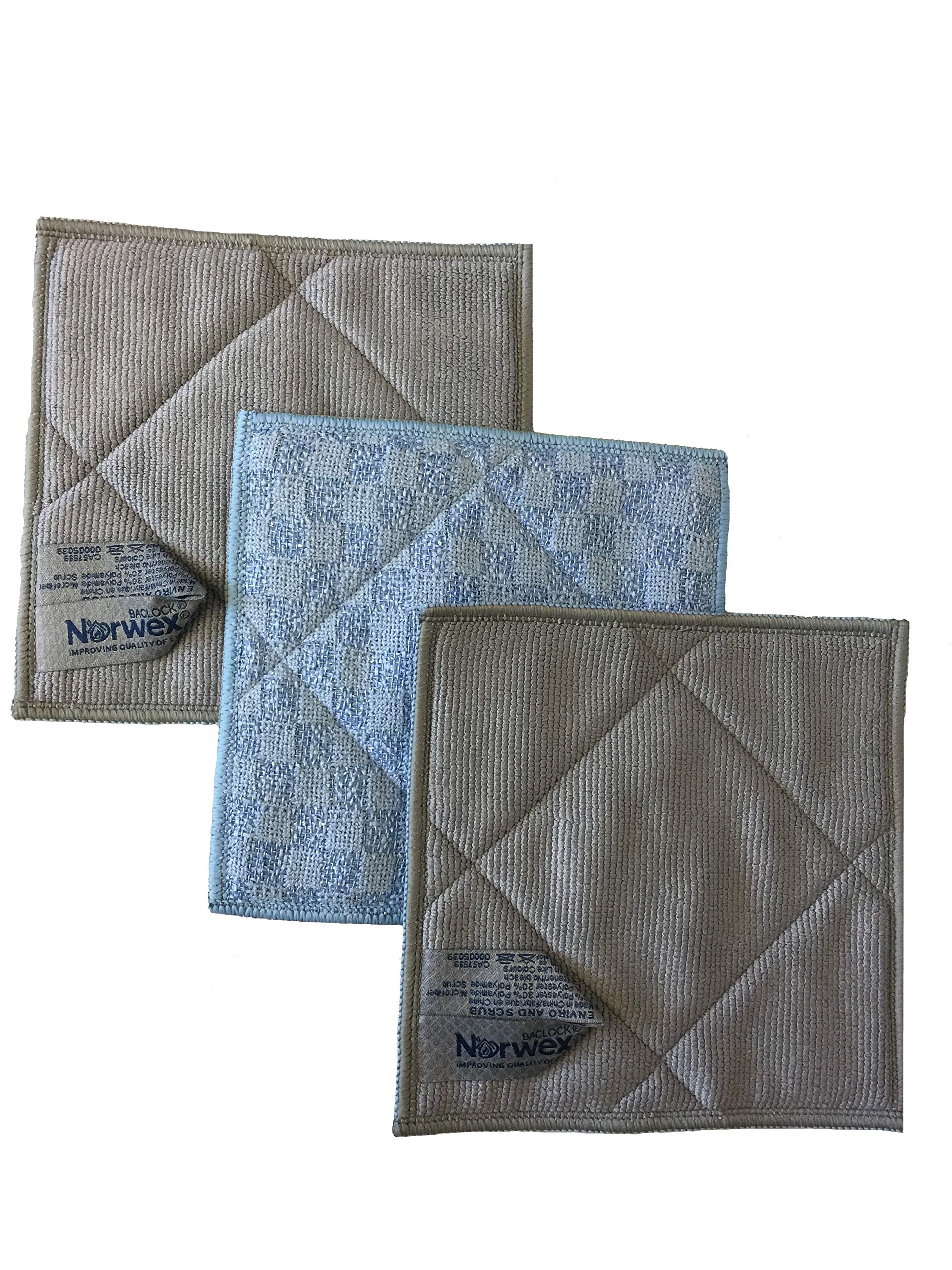 Norwex 25 Body Scrubber – Tissu Exfoliant Graphite Gris – Baclock