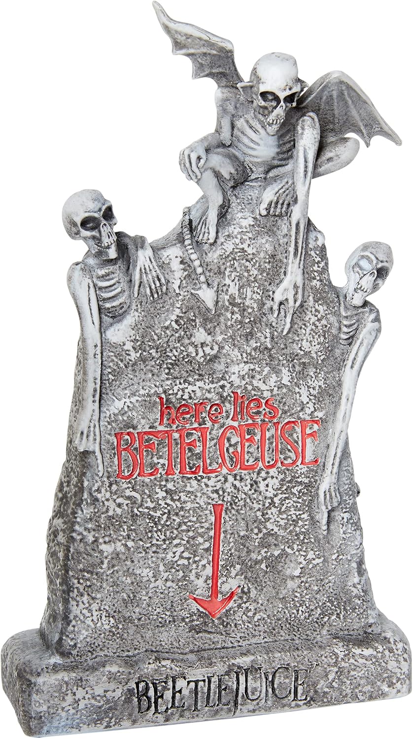 Spirit Halloween Beetlejuice Tabletop Tombstone Decoration | Officially Licensed | Halloween Decor | Home Décor | Indoor Decor