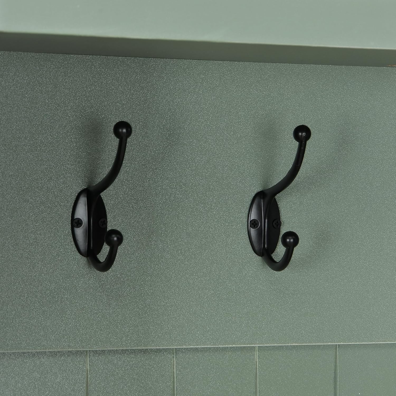 Modern Hall Tree with Storage Bench, Multi-Functional Mud Room Farmhouse Garage Lockers 8-Hook Coat Rack and Shoe Organizer for Entryway, Mudroom, Living Room Furniture Home,Green