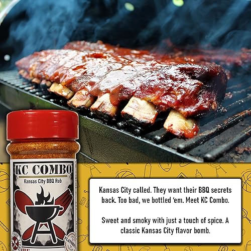 Miniatura 7 de THE TAILGATE FOODIE Rare Pitmaster Gourmet Seasonings  Juego de regalo de 4 piezas esenciales para parrilla  3 mezclas de especias para barbacoa de