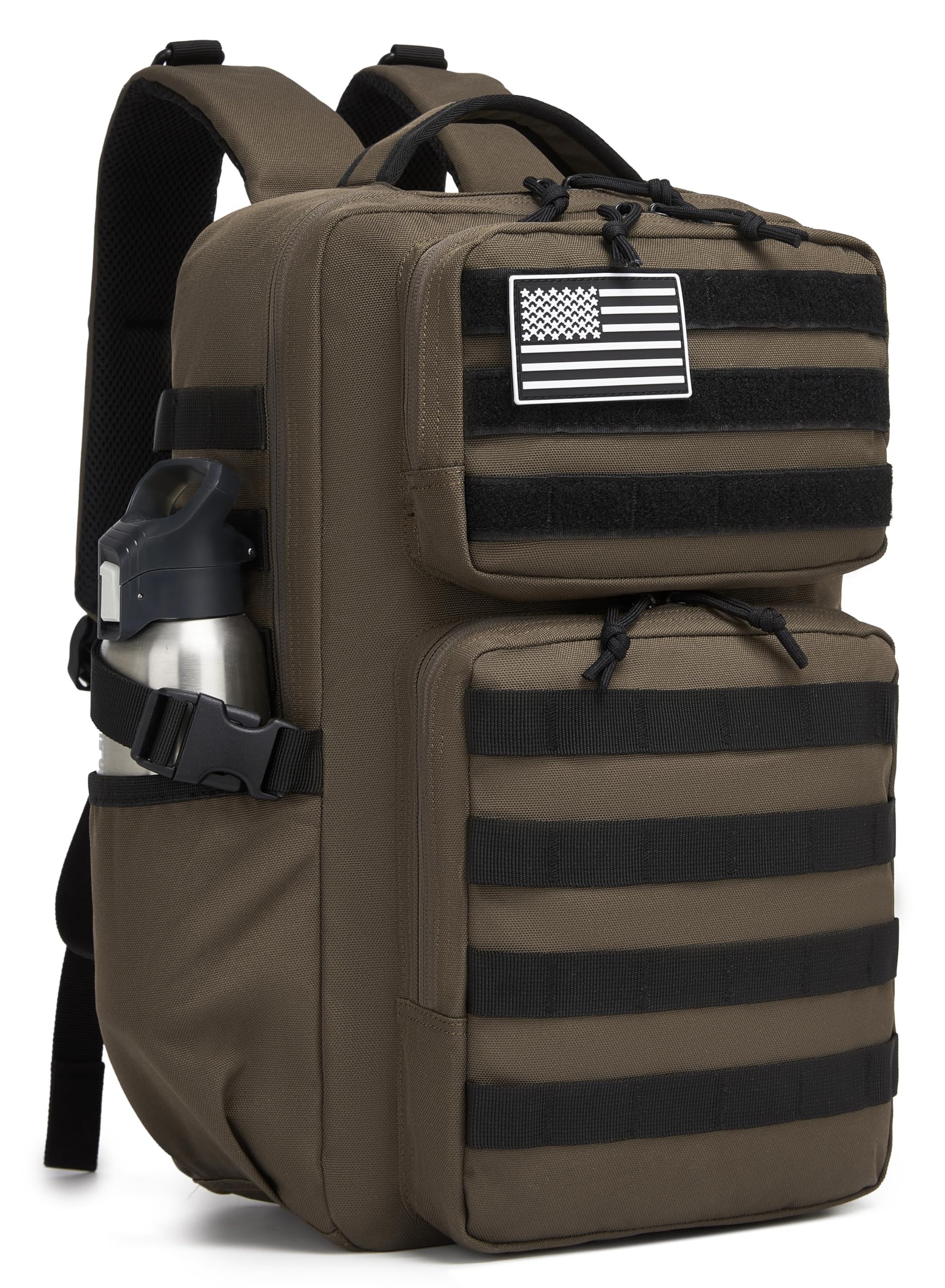 Wotony Military Tactical Backpack for Men Waterproof Daypack 3 Day Assault Pack Molle Bag with Water Bottle Holder Global Recycled Standard Global Recycled Standard Global Recycled Standard