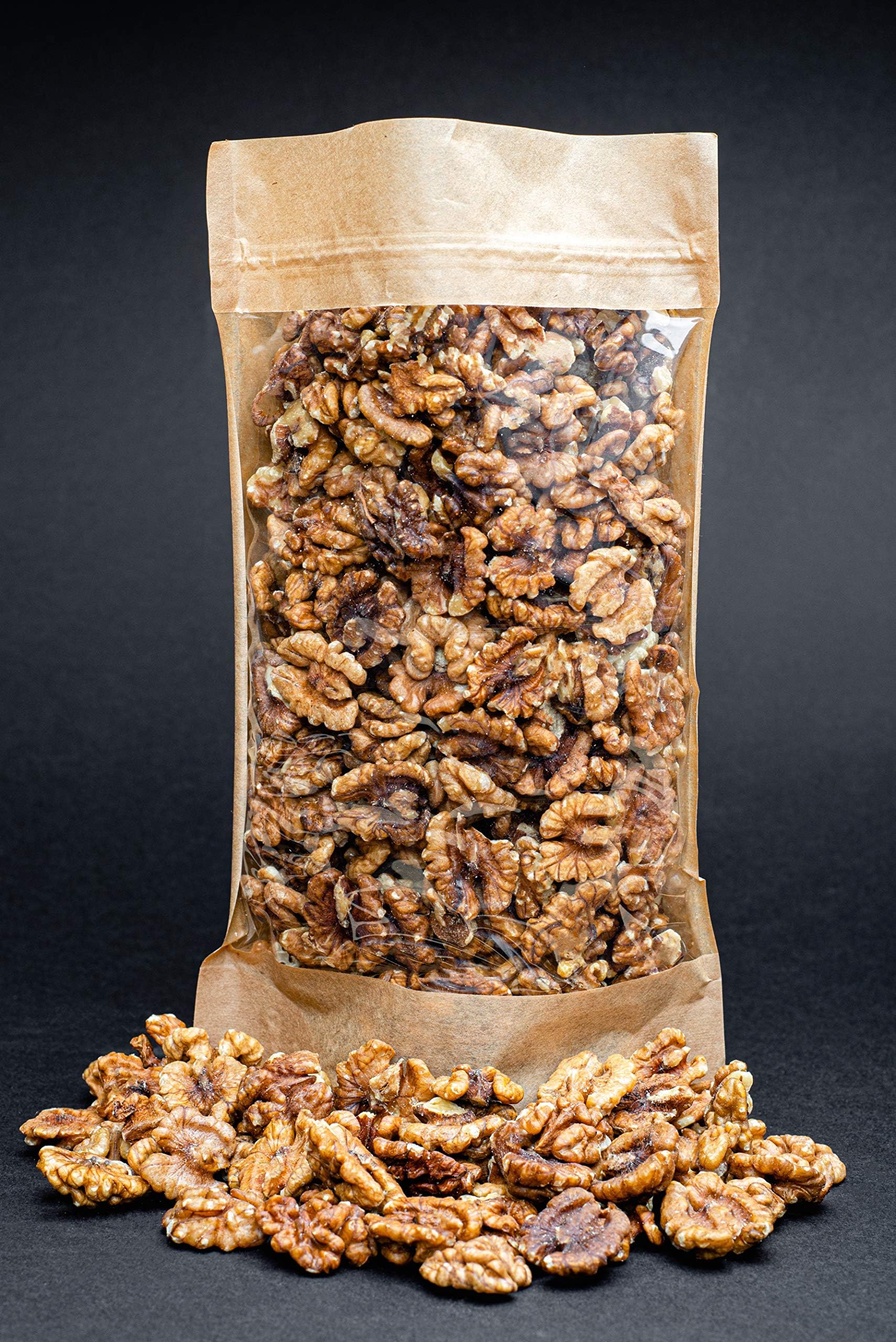 Fresh and Crunchy Walnut Halves - (700gram) Raw, Natural Walnuts - Pieces for Baking, Snacking, Salads or Granola - Resealable Ziplock Bag