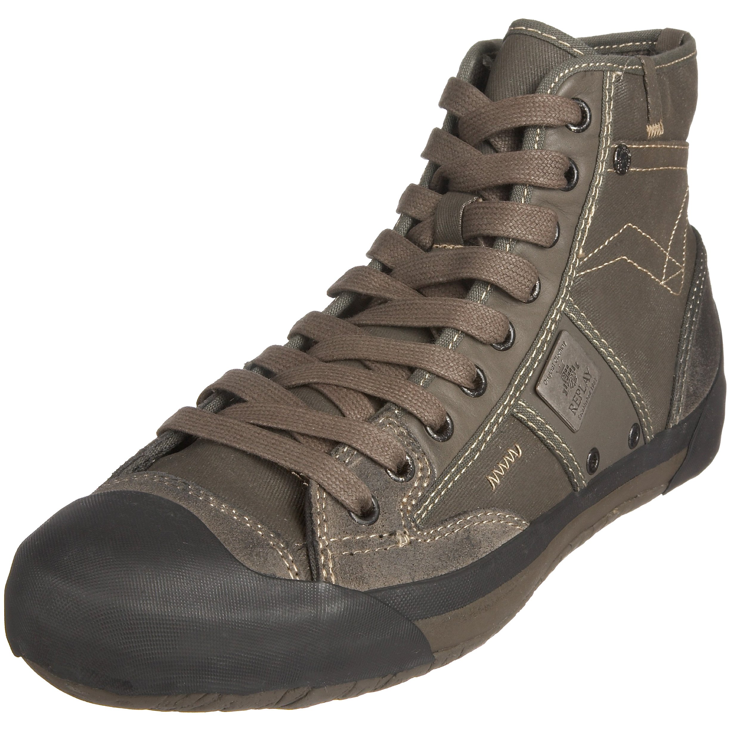 Replay Men's Funk Fashion Trainer Green GMV10.002.C0004T.039 7 UK