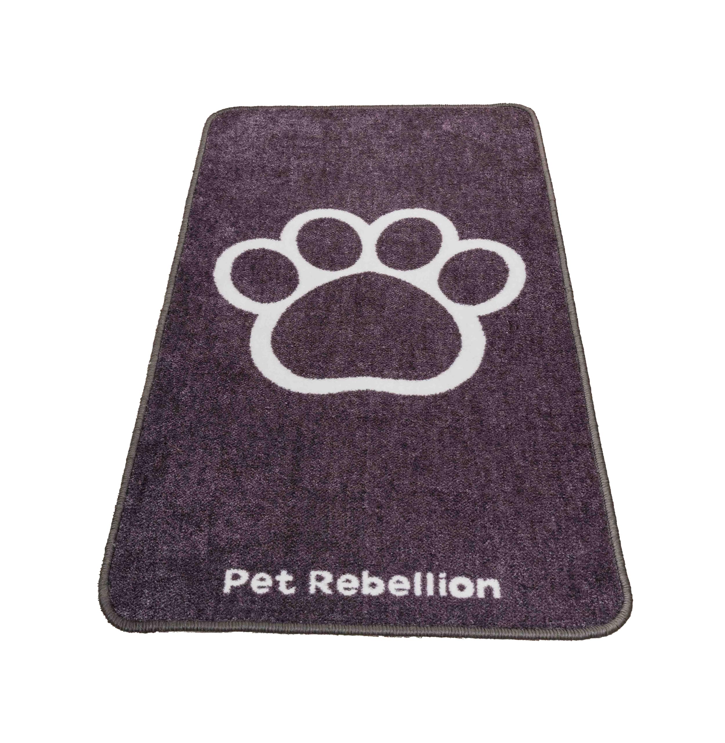 Pet Rebellion Stop Muddy Paws Carpet Runner | Protect Your Floors from Dirt and Mud | Non-Slip, Absorbent, and Machine Washable | Size XL (Dark Grey)