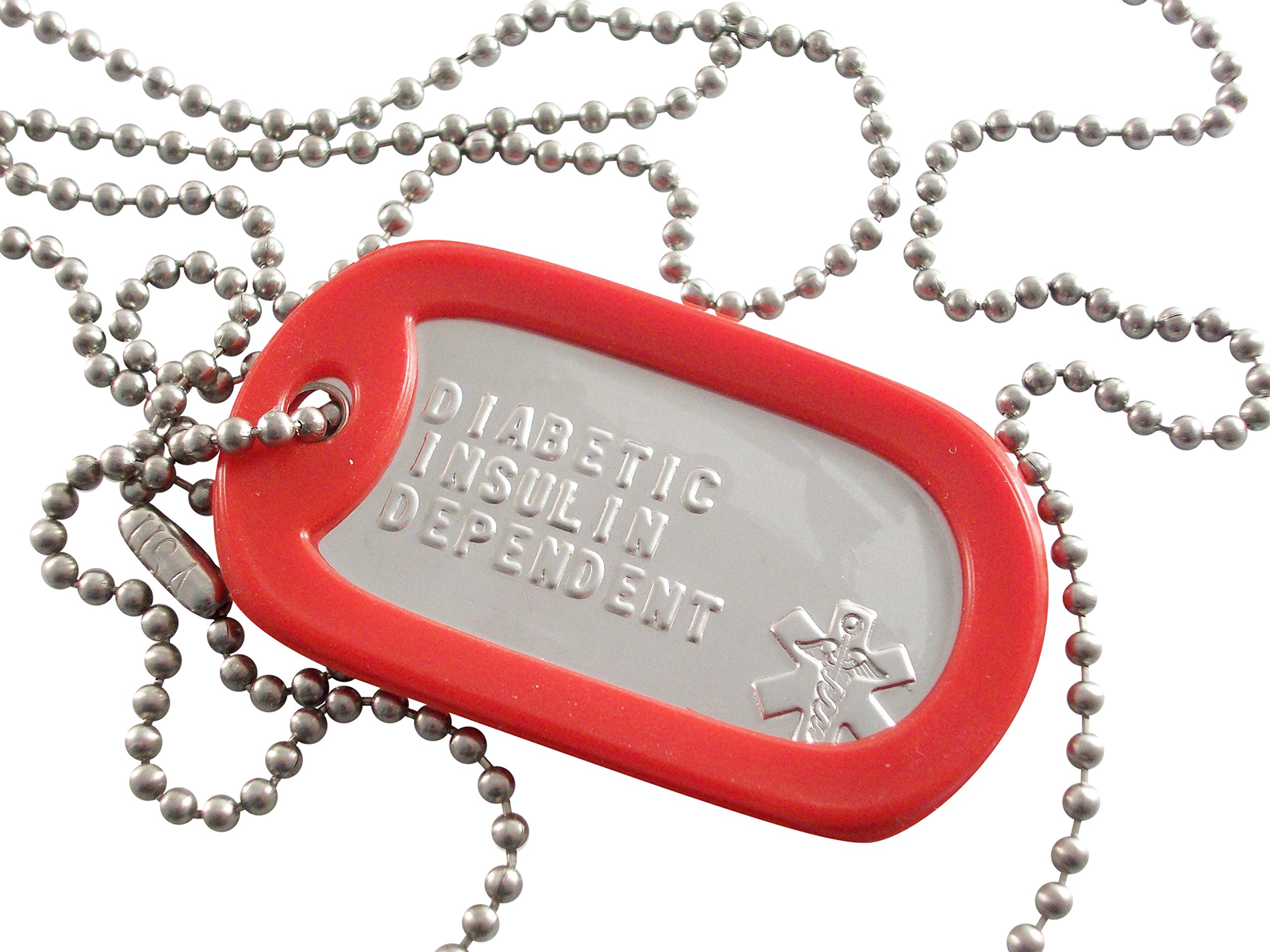 Diabetic Insulin Dependent Necklace Awareness Medical ID Alert