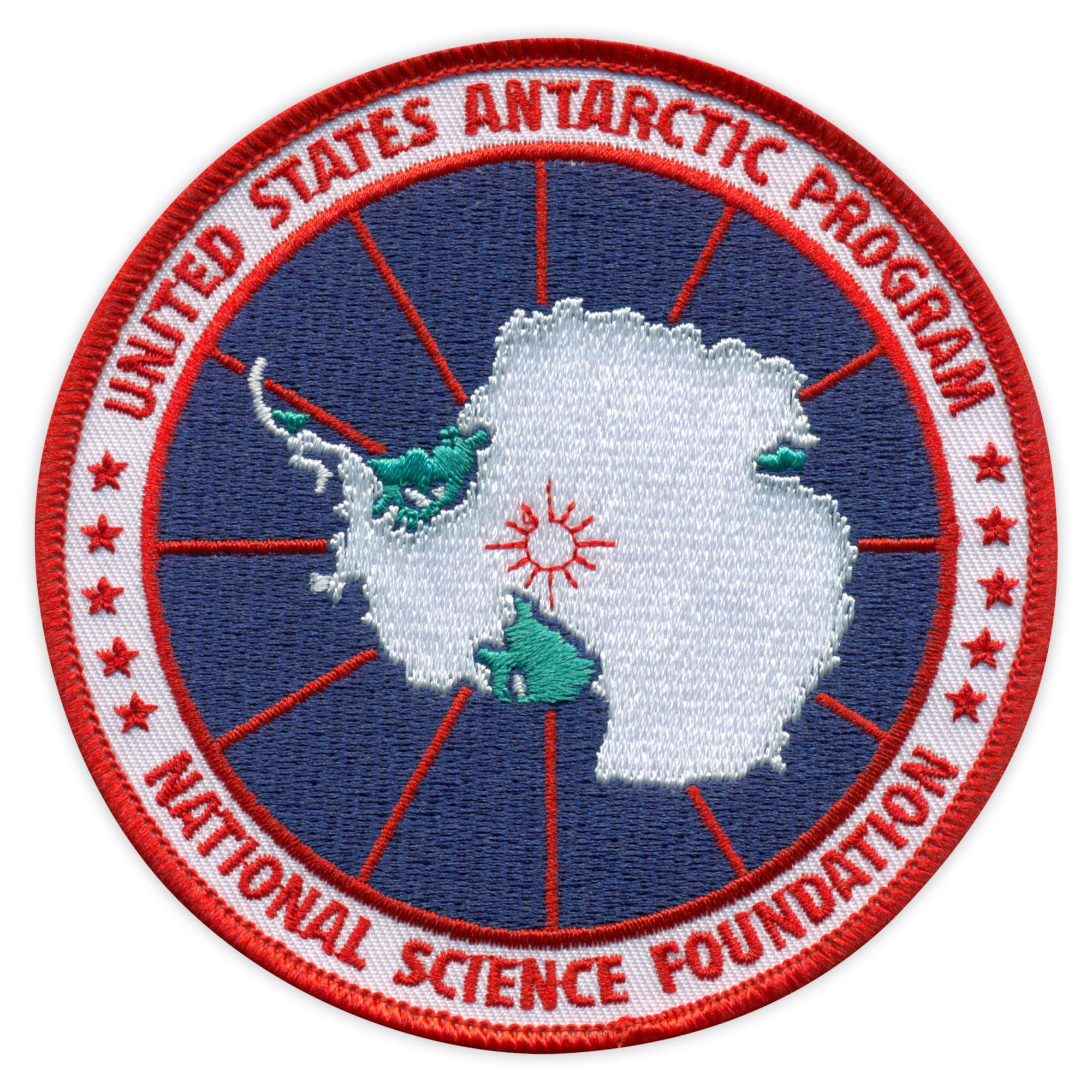 Lot De Quatre - Patchion USAP NSF (Programme Antarctique Des États-Unis - Fondation Nationale Pour La Science) - Dos À Coudre - Patch/Badge/Insigne Brodé