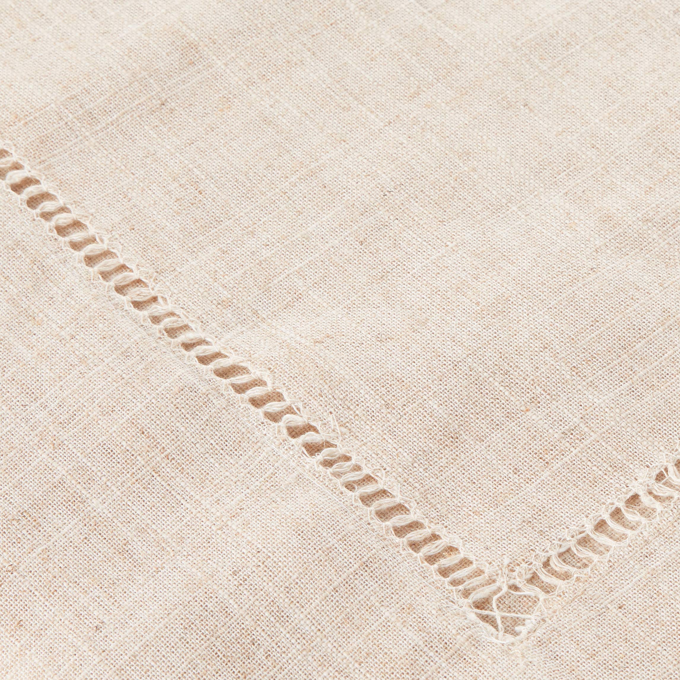 SARO LIFESTYLE Toscana Tischdecke, Poly- und Leinen-Mischgewebe, mit Hohlsaum, 165 x 406 cm – Ansicht 5