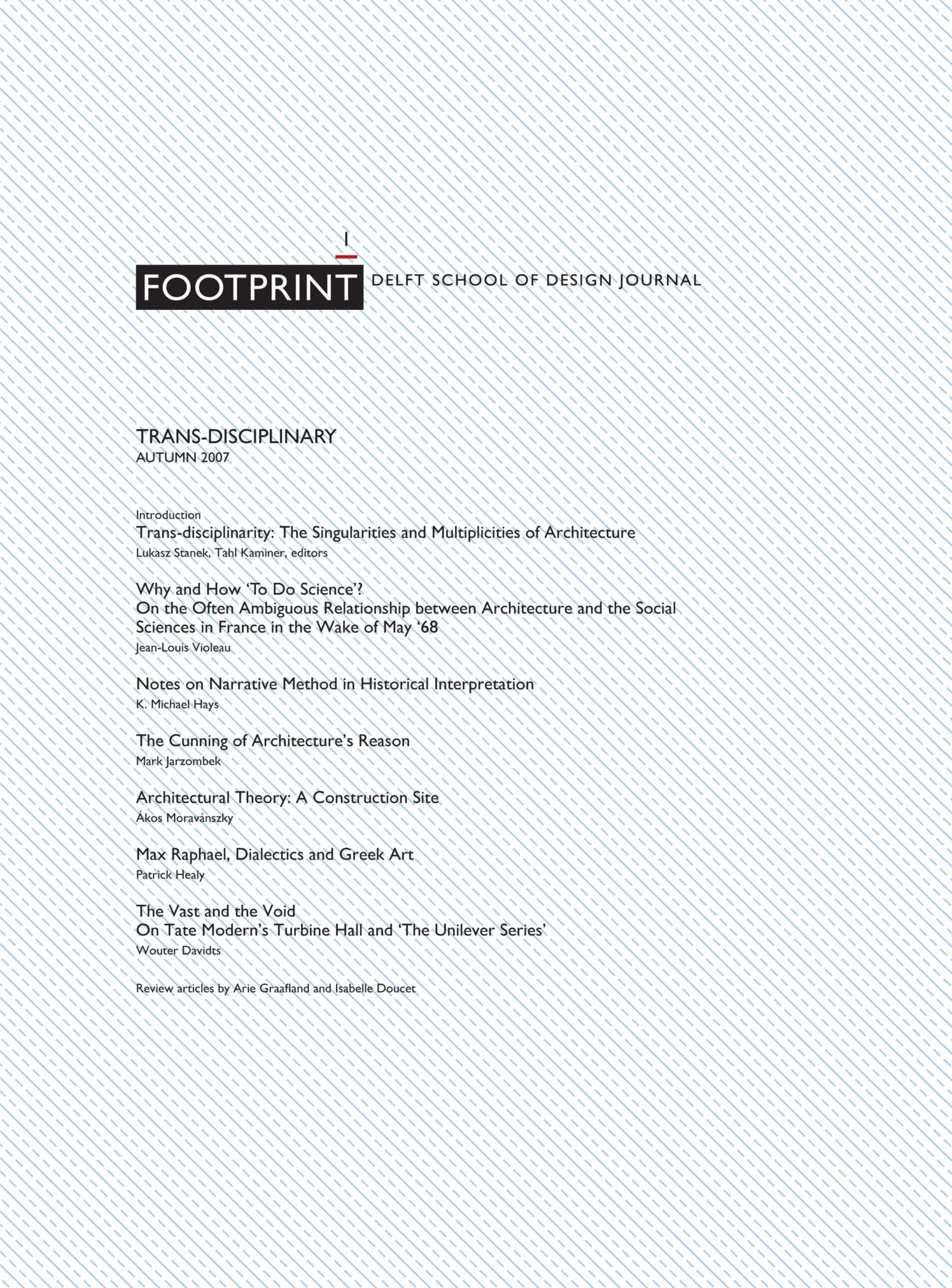 Footprint 1: Trans-disciplinary