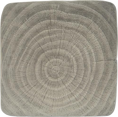 Miniatura 67 de kevinplus Mesa auxiliar redonda de madera para sala de estar, mesa auxiliar retro en relieve para apartamento, dormitorio, oficina (diámetro 20.5 x