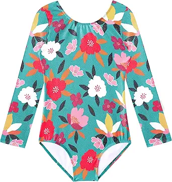 HOZIY Gymnastics Leotards for Girls Unicorn Pink Purple Sparkly Dancewear Activewear Quick Dry