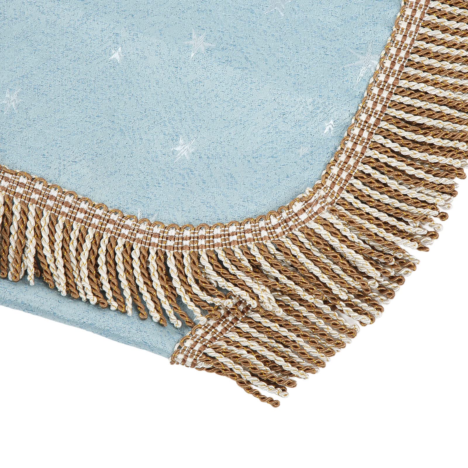 88 Key Piano Proof Cloth Golden Keyboard with Tassel DecorationBlue Piano Proof ClothPiano Cover ClothPiano Ce Cloth PROTECTION (Blue)