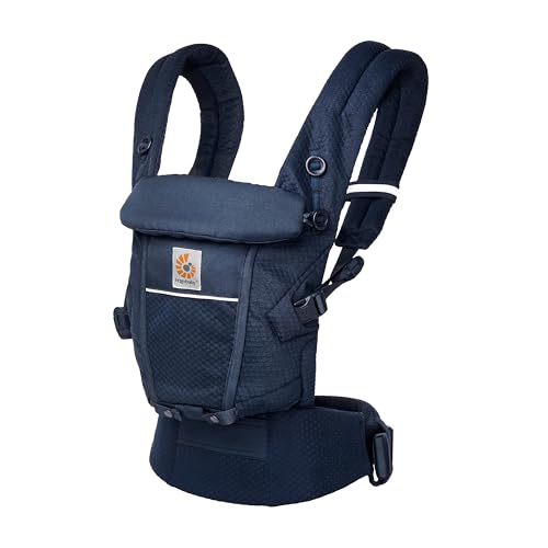Miniatura 7 de Ergobaby Mochila Portabebé Adapt Para Recién Nacidos Desde El Nacimiento, Portabebé Ergonómico De Malla Softflex De 3 Posiciones Para Transportar En El Abdomen Y En La Espalda, Midnight Blue