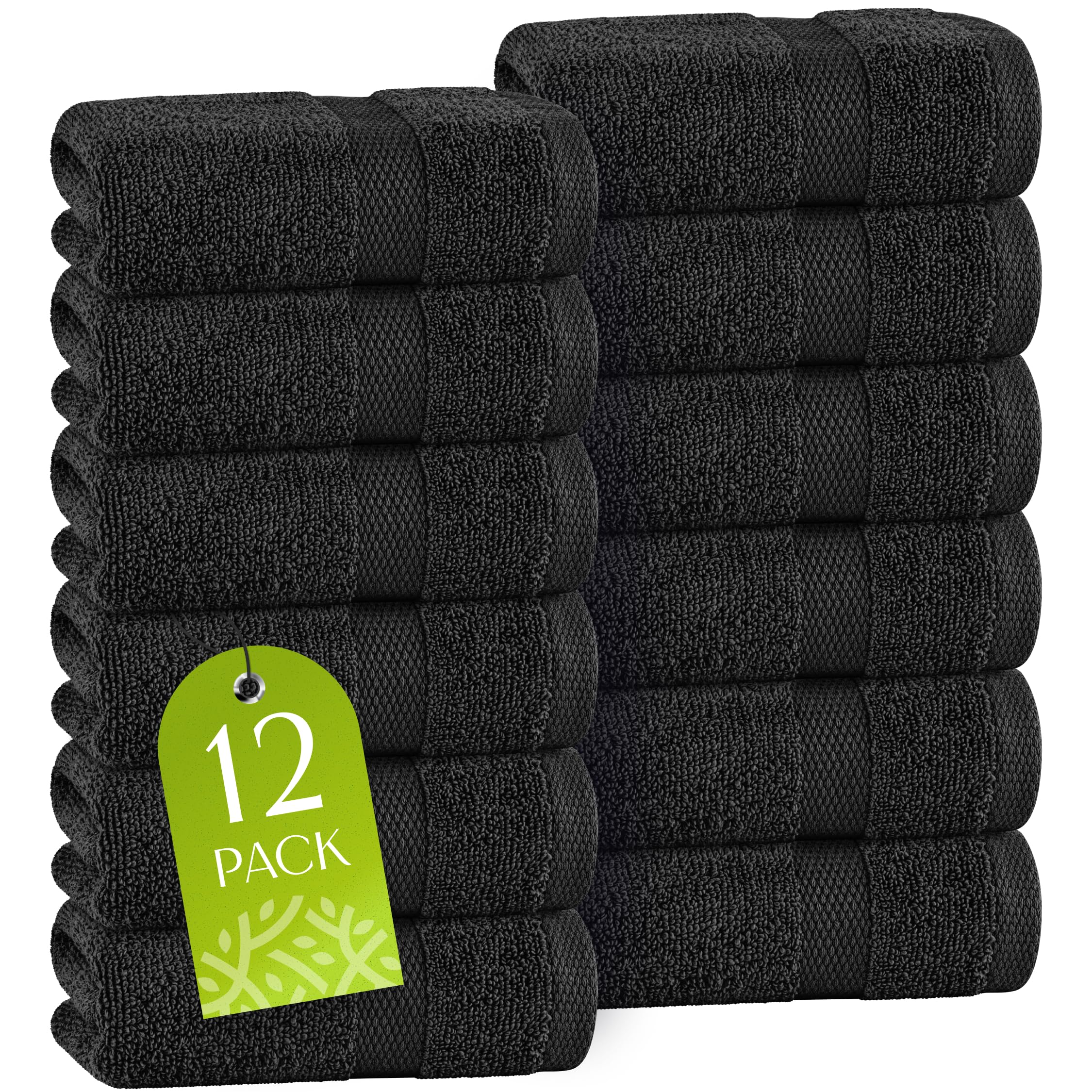 Wealuxe White Bath Towel Set - 6-Piece Absorbent Cotton -18