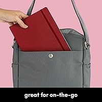 Vista 7 de PAPERAGE Softcover Lined Journal Notebook (Burgundy), 176 Pages, College Ruled Notebook, Large 7.6 inches x 10 inches - 100 gsm Thick Premium Paper