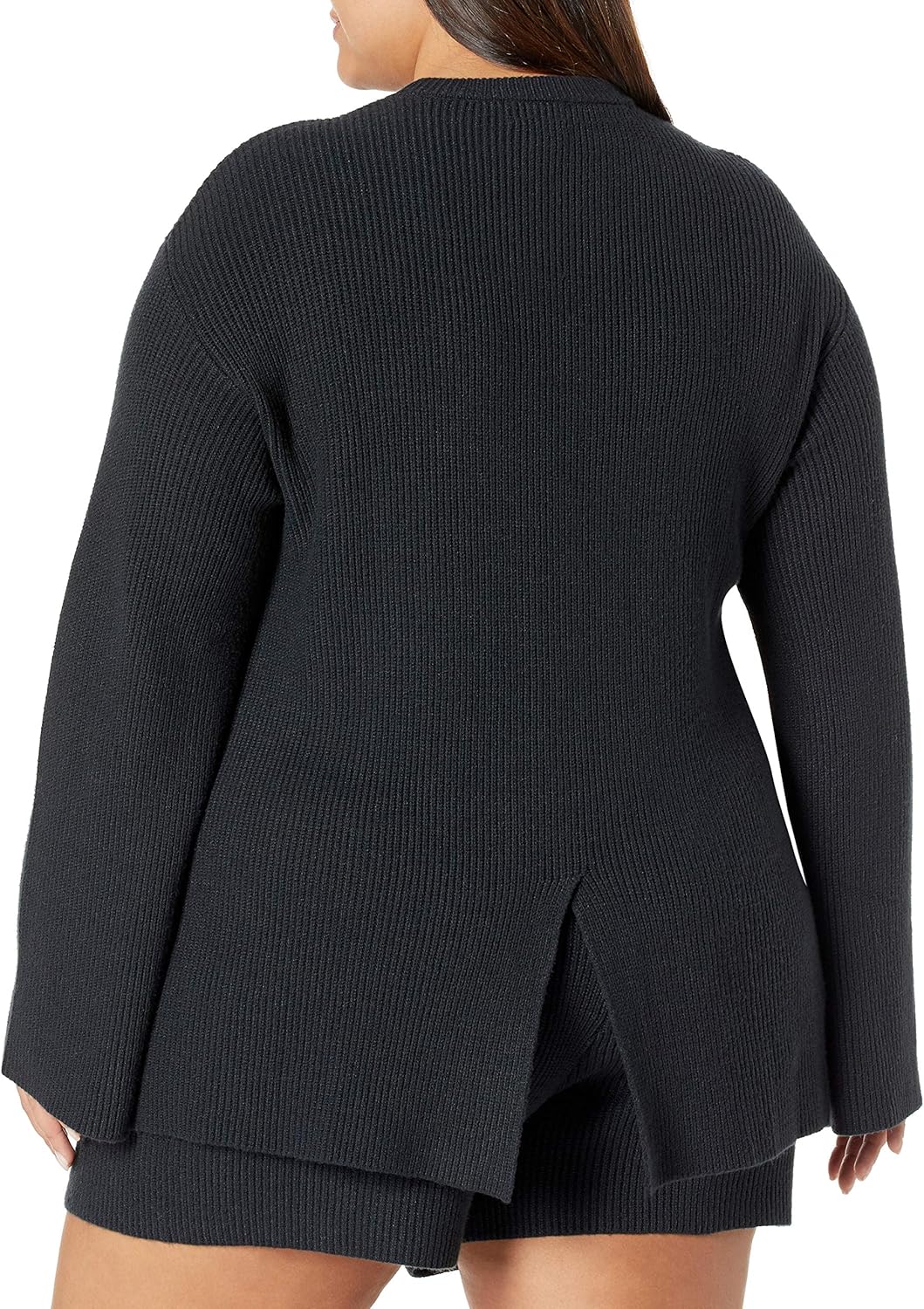 The Drop Women's Alice Crew-Neck Back-Slit Ribbed Pullover Sweater - Image 5