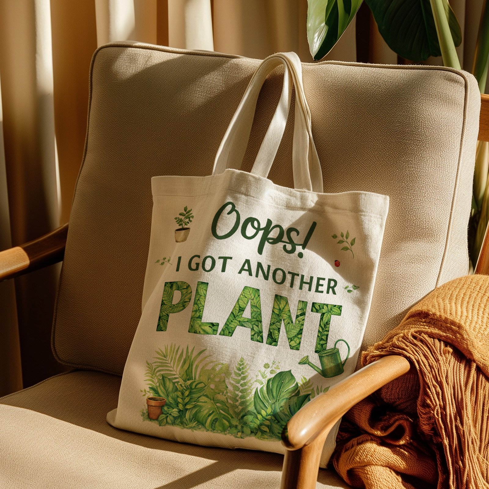 Bolso Tote de jardín para mujeres amantes de plantas miniatura 7
