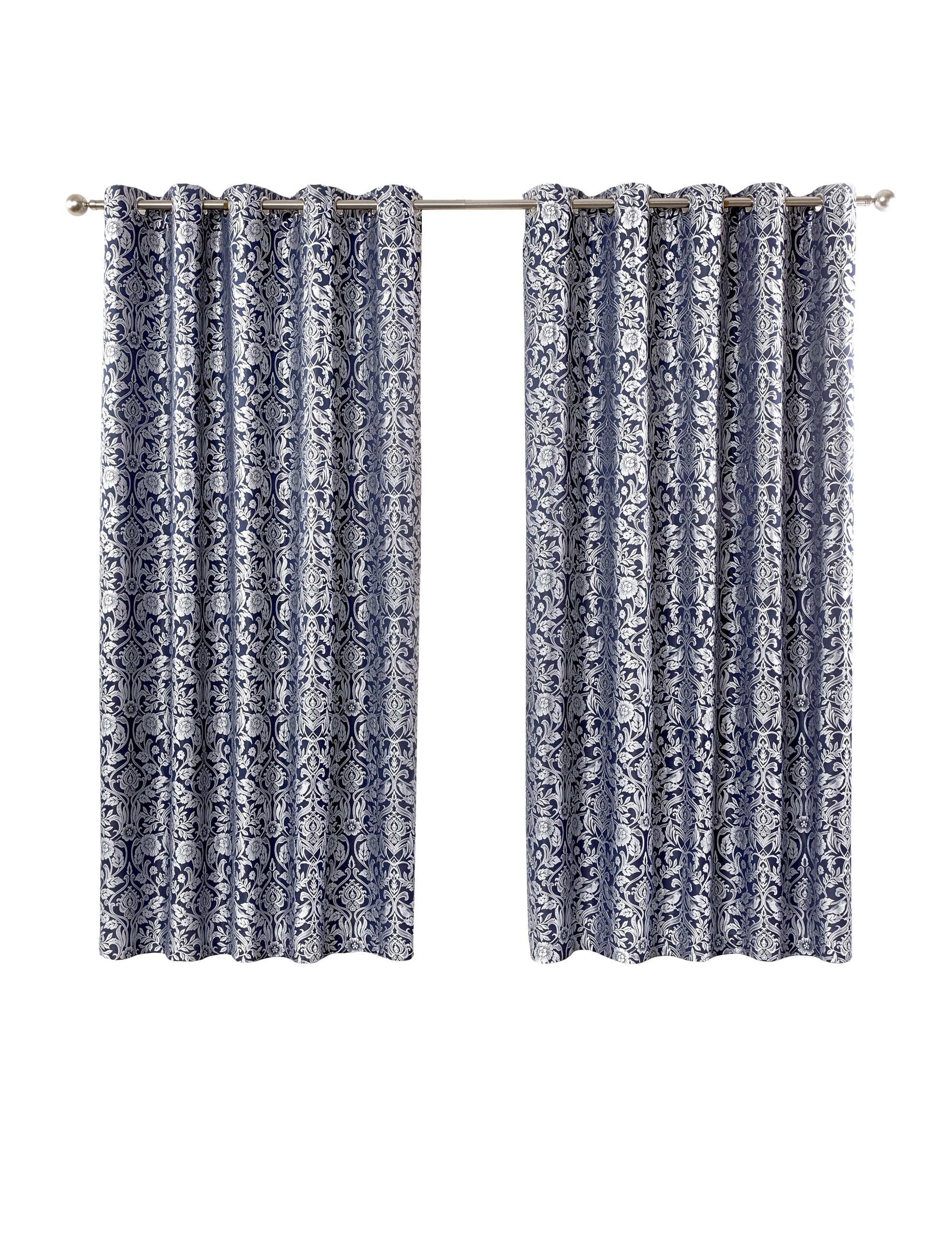 The Very Collection Floral Lined Eyelet Curtains