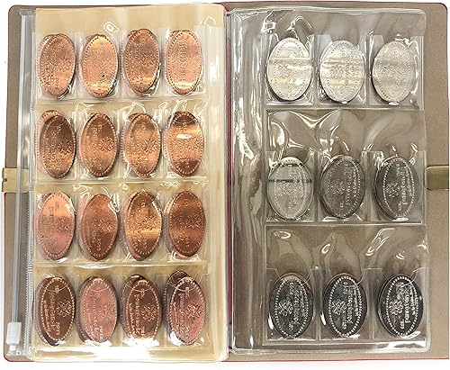 Miniatura 9 de El diario Penny de Pennybandz tiene capacidad para 146 monedas, el mejor libro de colección de monedas de recuerdo para tu colección de monedas