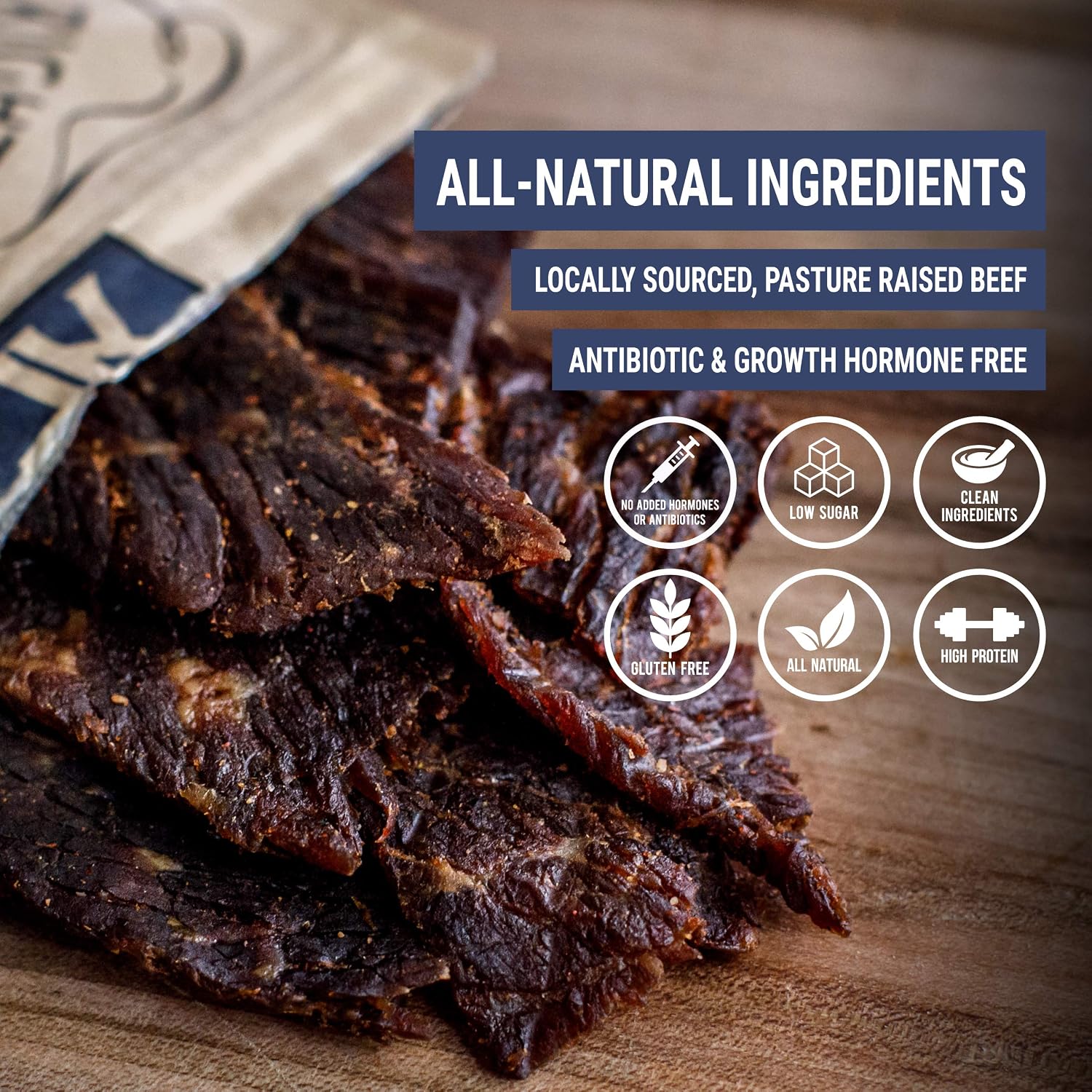 Righteous Felon Beef Jerky - Truffle-O-Soldier Flavor - All-Natural Jerky - Locally Sourced & Dried Beef Jerky - Low-Sugar, High-Protein, Healthy Snacks - 2 Ounces, Pack of 3