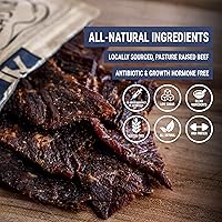 Vista 7 de Righteous Felon Carne seca de res - Sabor Truffle-O-Soldier - Cecina totalmente natural - Cecina de res seca y de origen local - Bajo en azúcar