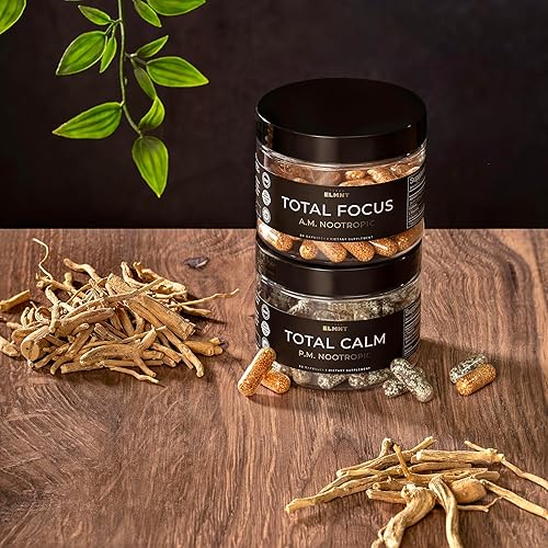 Miniatura 3 de AMPM Nootrópico Total Focus + Calm 9X Strength con cafeína, L-teanina, alfa GPC, L-tirosina, Ashwagandha – píldoras energéticas de liberación X