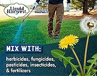 Vista 4 de Liquid Harvest Lazer Blue - 32 Ounces - Concentrated Spray Pattern Indicator - Perfect Weed/ Fertilizer Marking Dye, Turf Mark and Blue Herbicide