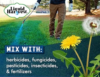 Liquid Harvest Lazer Blue Concentrated Spray Pattern Indicator 8 Ounces Perfect Weed Dye, Herbicide Fertilizer Marking Turf Mark and Marker