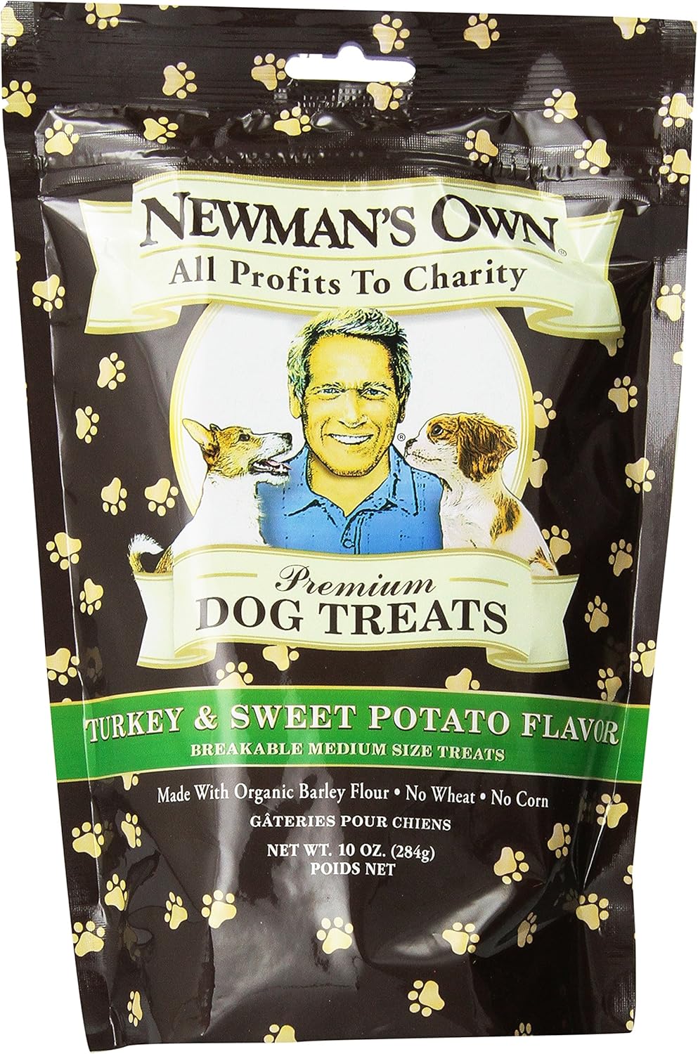 Newman'S Own Dog Biscuits, Peanut Butter Formula - Medium, 10-Oz. (Pack Of 6)