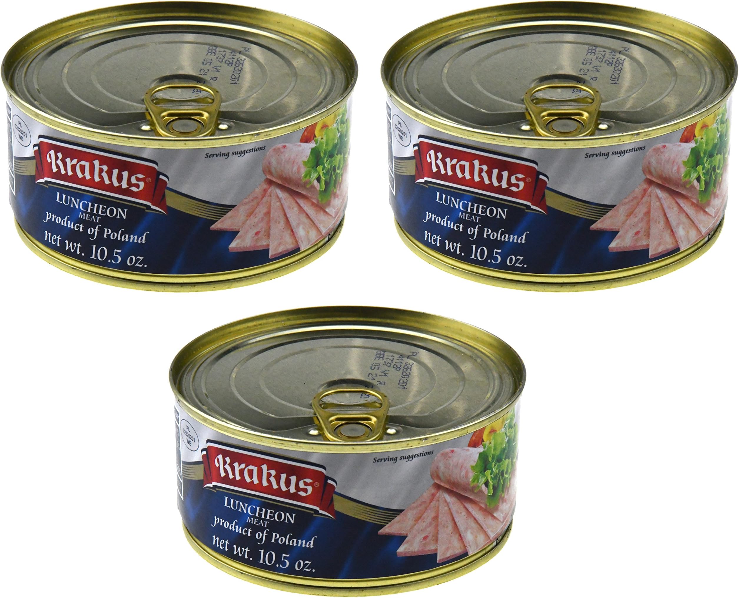 Luncheon Meat Pack of Three - 10.5 Ounce Cans
