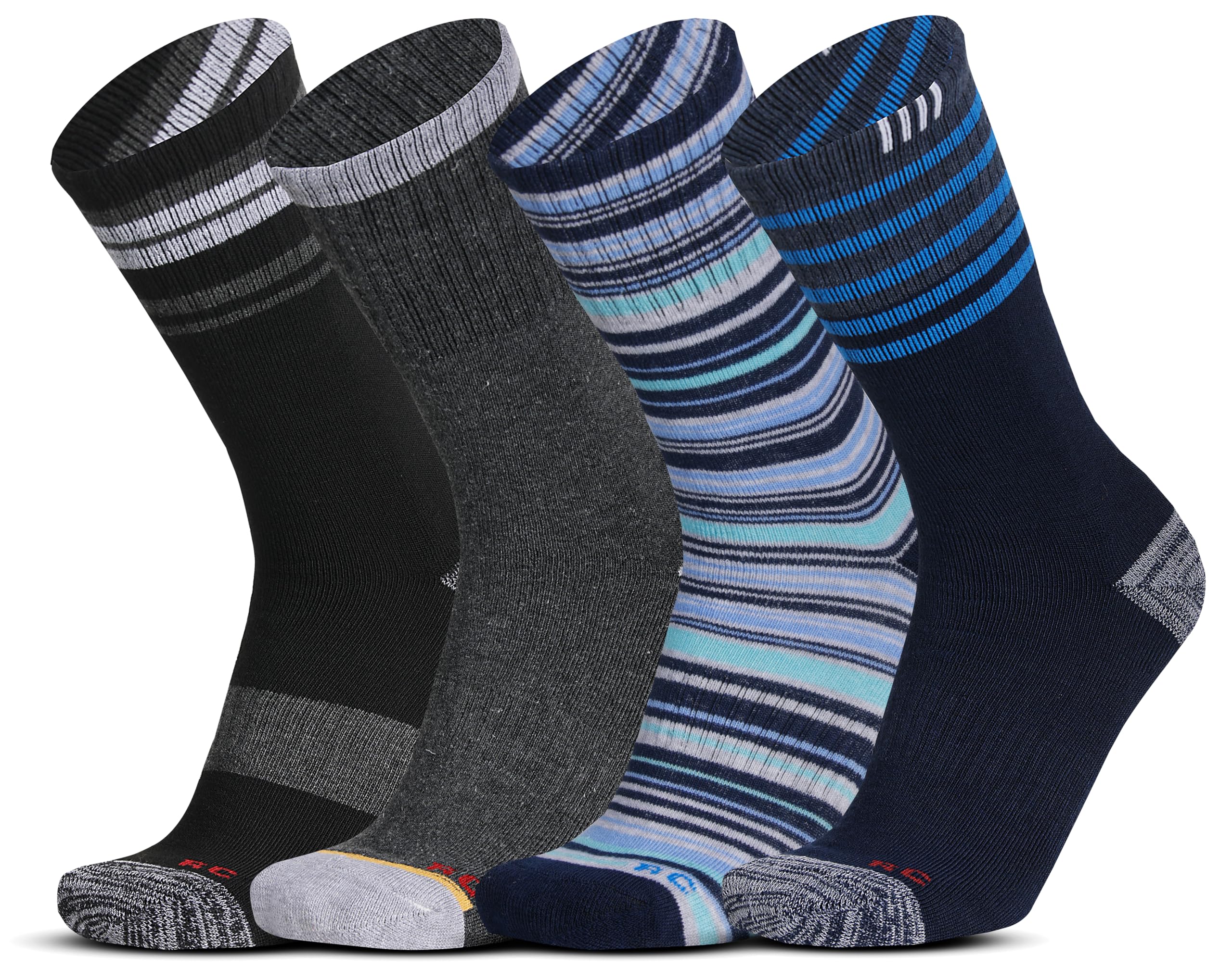 rc. royal class Thermal Socks For Men Cushioned Towel Warm Winter Woolen Socks, Calf Length Hi-Performance Heavy Duty Multicolored Socks Pack of 4 Pairs-picture-11
