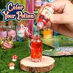 Kit d'artisanat magique pour les enfants avec 20PCS Bouteilles de potion - Fée potions magiques faisant le kit d'artisanat - Cadeau pour Noël, Anniversaire, Creative Art Craft Kit pour les filles garçons 6 7 8 9 10 Année