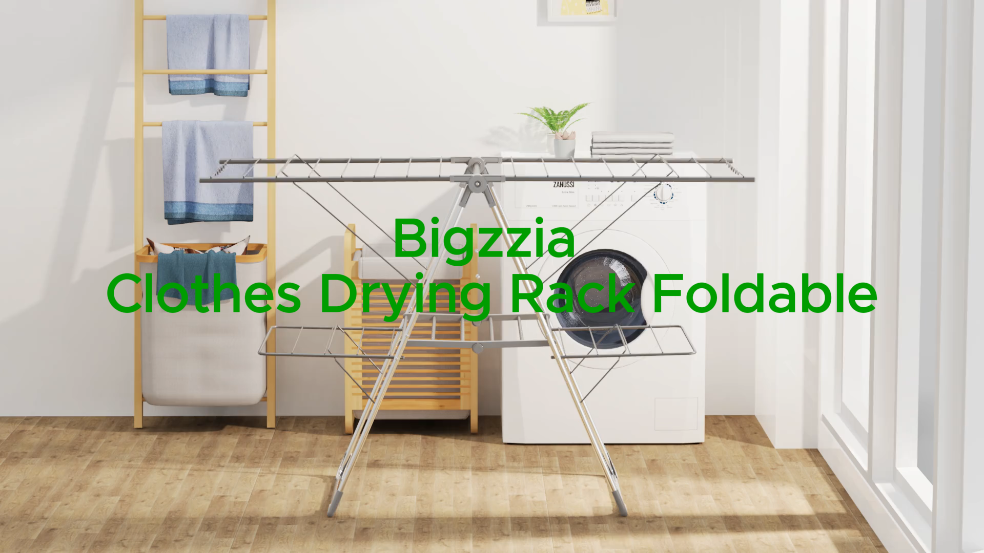 Amazon.com: Bigzzia Clothes Drying Rack Foldable, 2-Level Large