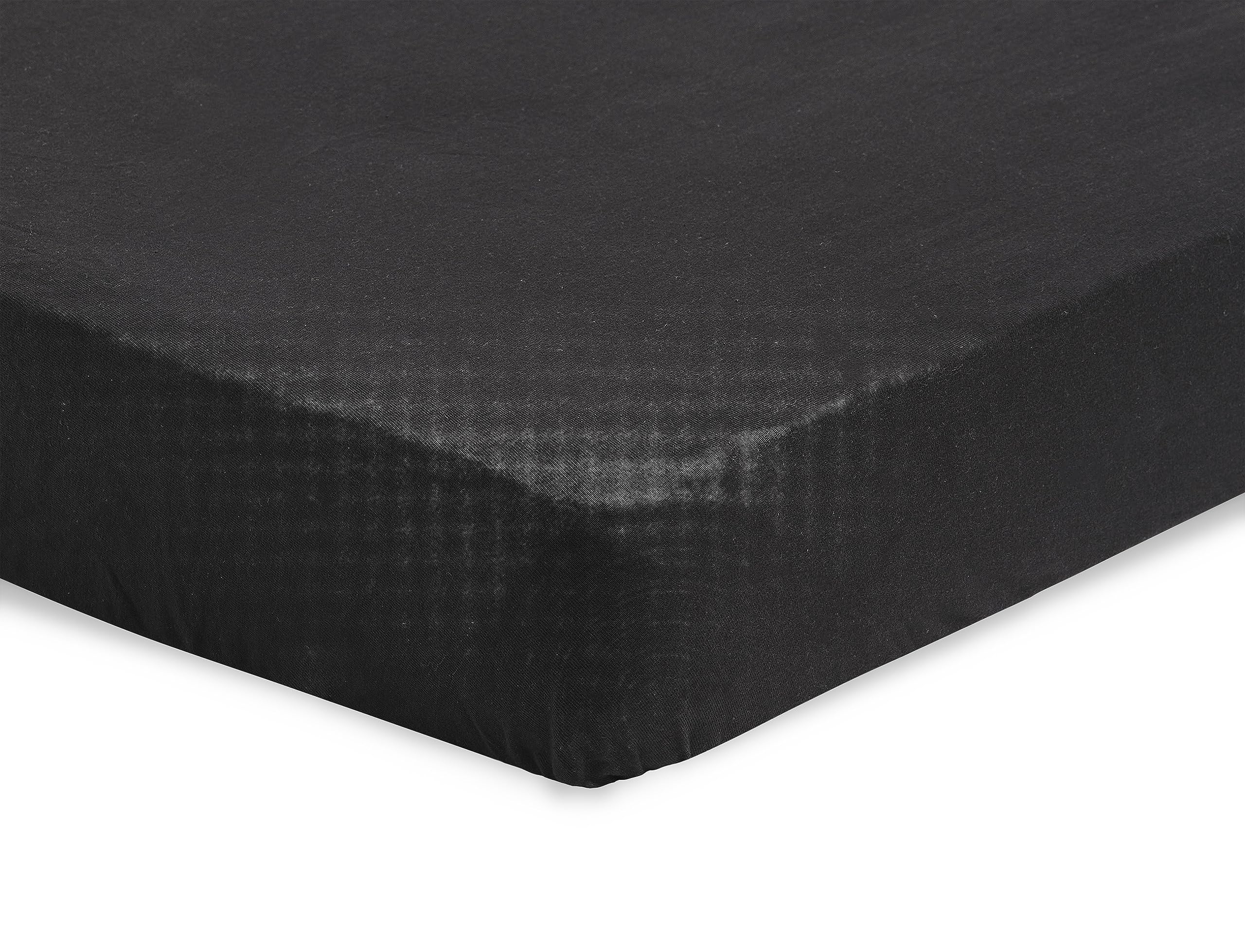 Jollein Jersey prześcieradło z gumką, 60 x 120 cm, czarne
