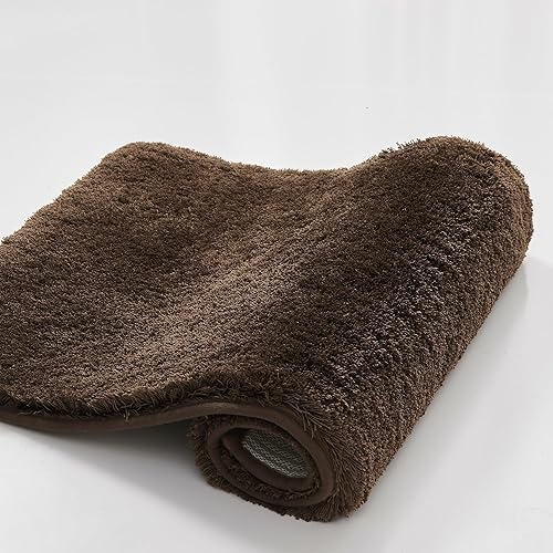 Miniatura 9 de Alfombras de baño de color azul polvoriento, antideslizantes, ultra suaves y esponjosas, lavables para baño, alfombras de microfibra de felpa para