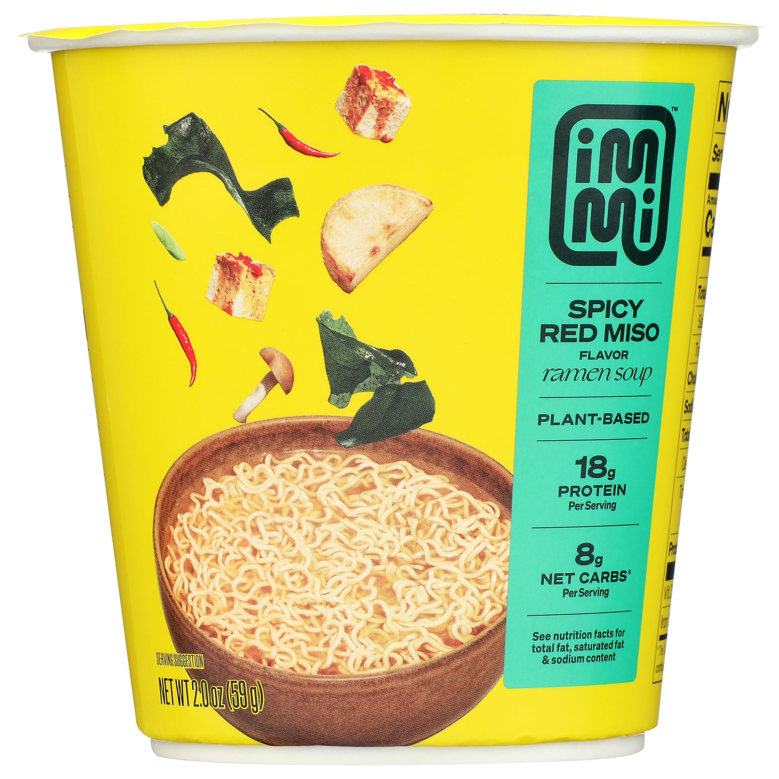Amazon.com : Immi, Noodle Cup Spicy Red Miso, 2.1 Ounce : Grocery