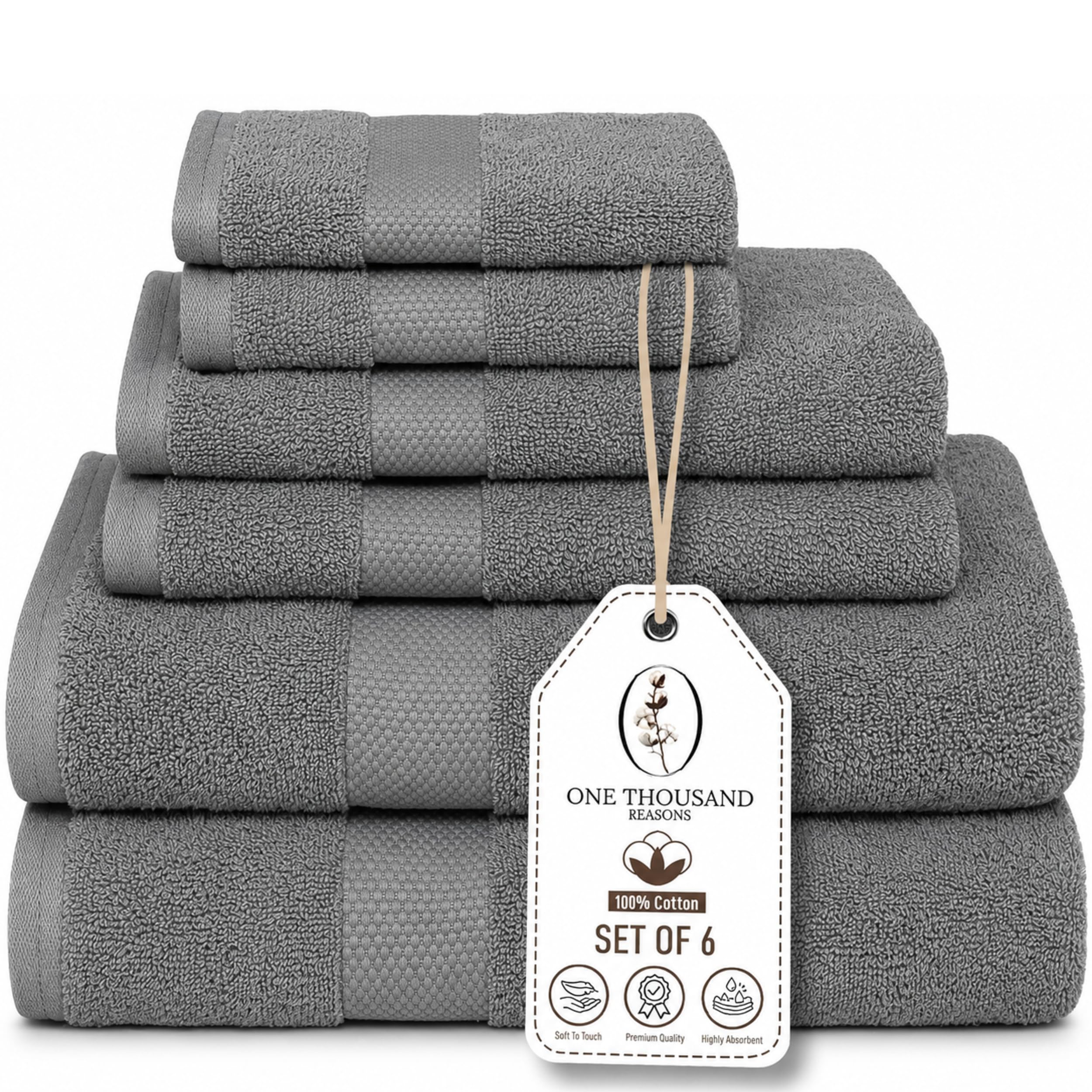 Premium Staple Cotton Towel Set