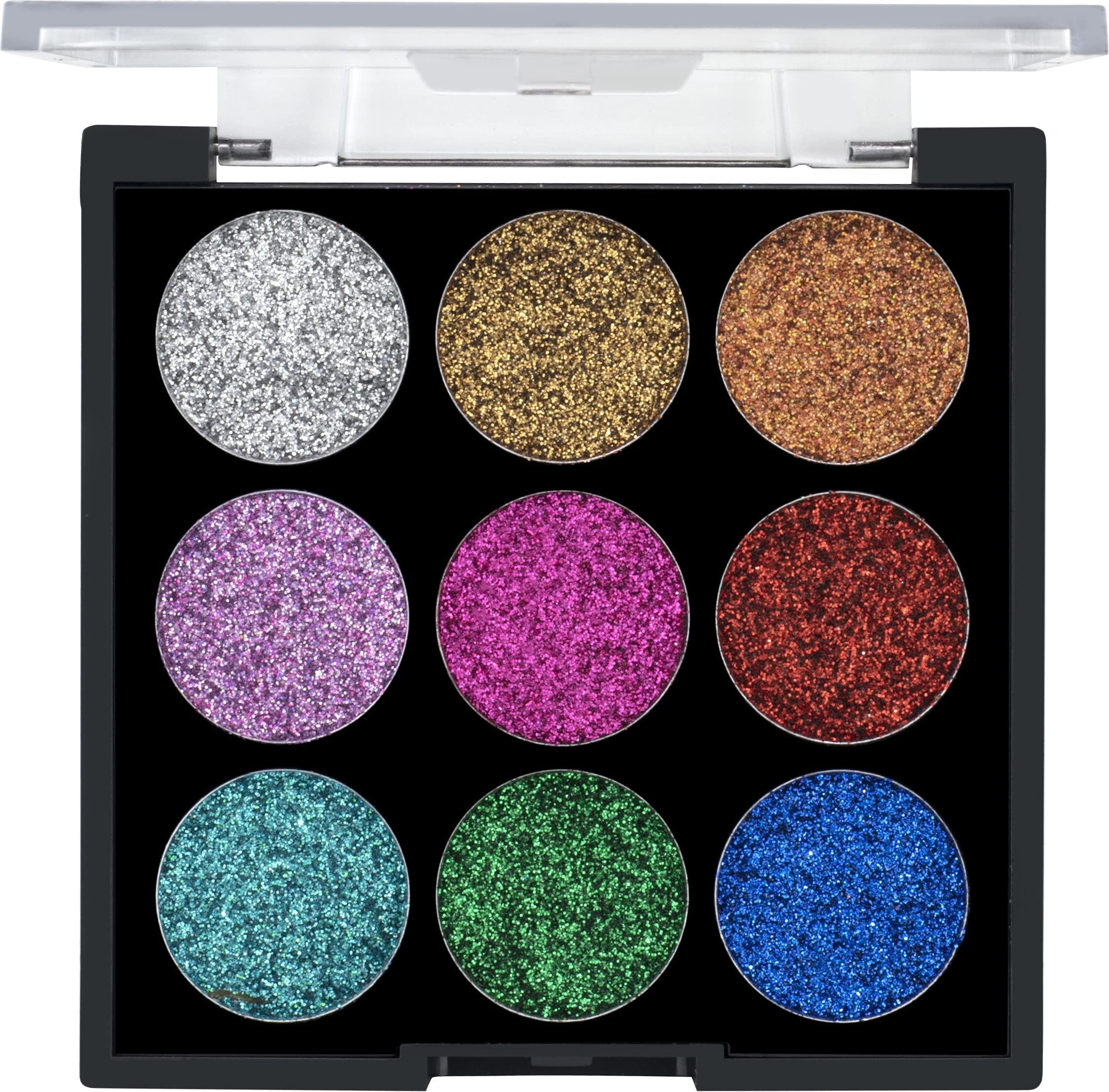 MARS Bling It On Glitter Eyeshadow Palette Shimmery Finish - 01 (Multicolor)