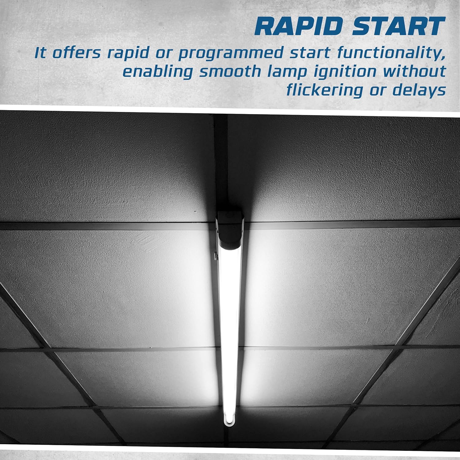 OHLECTRIC Replacement for Keystone KTEB-140-1-TP-EMI 1 Lamp T12 Electronic Fluorescent Ballast | 120V Input with Instant Start Operation | 0.88 Ballast Factor, UL-Approved