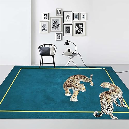 Miniatura 10 de Alfombra de área de cebra, de 3 x 4 pies, con estampado de cebra africana, pelo bajo, antideslizante, no desprende pelusa, decoración de área grande