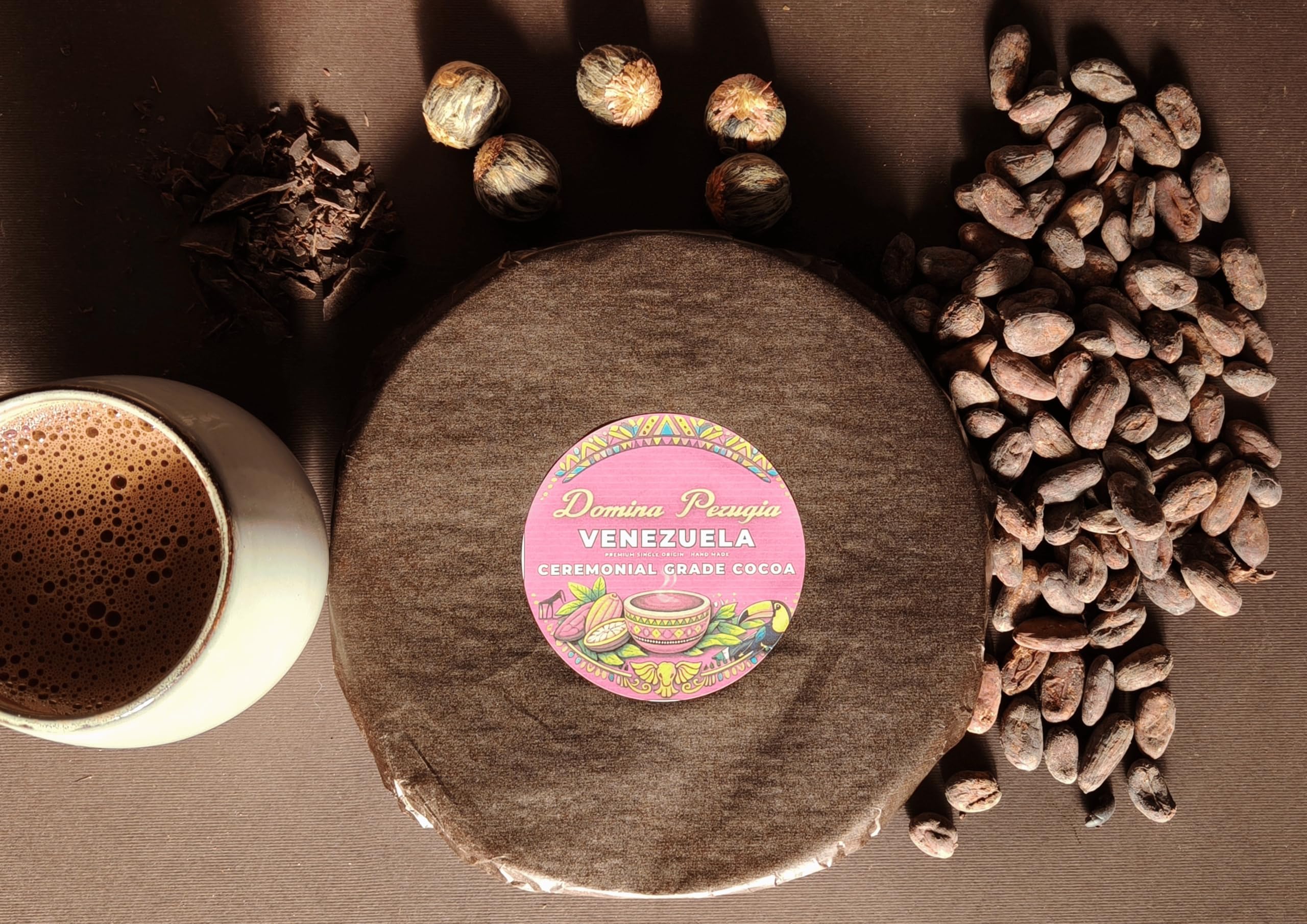 Cacao Cerimoniale 100% Massa di Cacao Grezza - Monorigine Venezuela - Vegan Keto - Senza zuccheri aggiunti