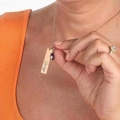 Miniatura 5 de Personalized Name Necklace with name and birthstone