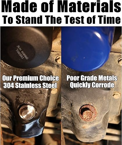 Miniatura 5 de Votex - Fabricado en Estados Unidos - Tapón magnético de drenaje de aceite para motor M18 x 0.059 in para BMW, Land Rover, Porsche, Volvo - Acero